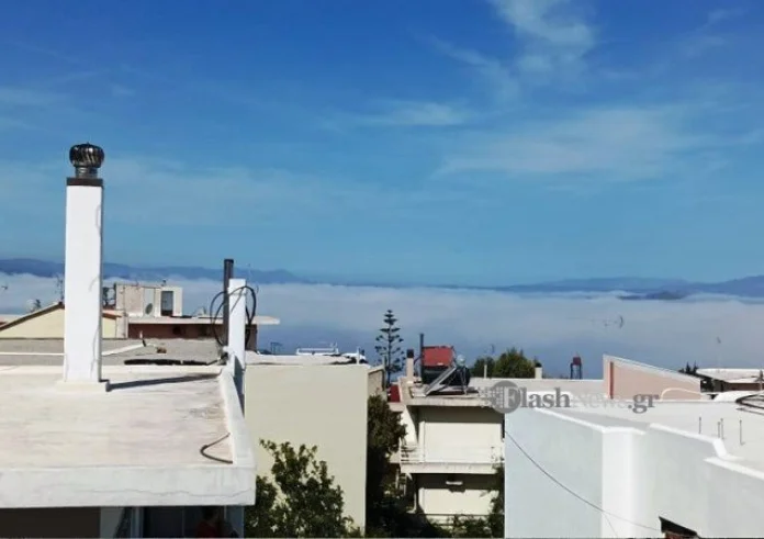 Στα Χανιά η σπάνια ομίχλη μεταφοράς - Τι είναι το εντυπωσιακό φαινόμενο