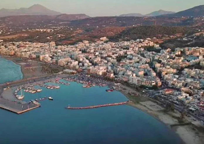 Το υπέροχο Ρέθυμνο από ψηλά την ώρα του ηλιοβασιλέματος