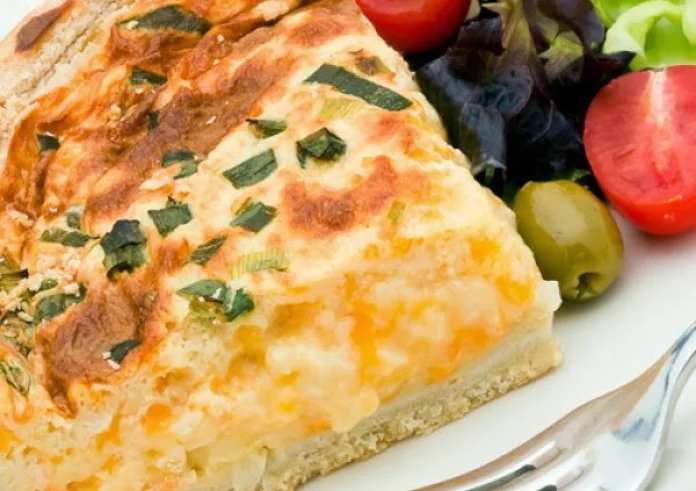 Σουφλέ ζυμαρικών με φρέσκο σολομό