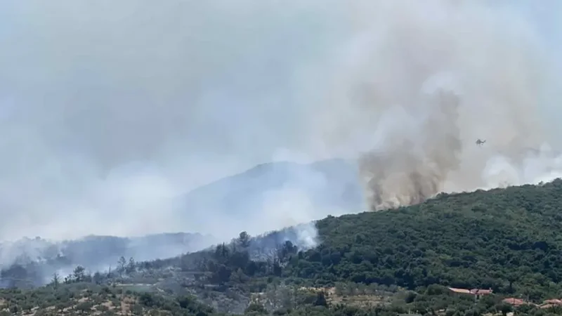 Μεγάλη φωτιά στο Λουτράκι: Συναγερμός για την κατάσβεση κοντά σε κατοικημένες περιοχές